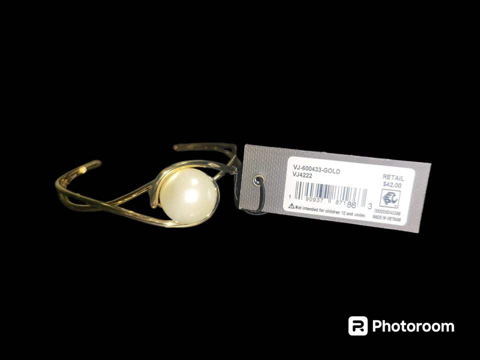 Nuevo Vince Camuto Joyería Oro y Perla con Bolsa para el Polvo incluida. Foto 2 de 4