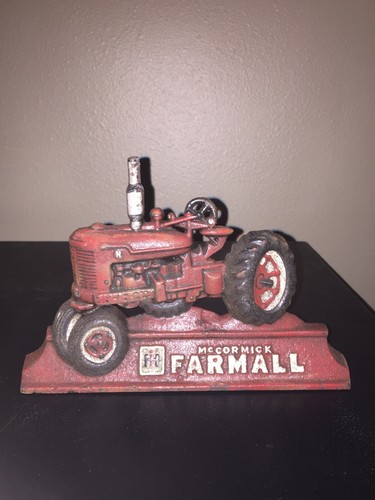 Farmall Door Stop McCormick Case International Tractor Combine Plow Metal Farm - Picture 8 of 12
