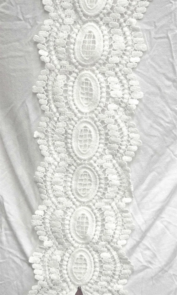 NUEVA Blusa Daniel Rainn XS Floral Detalle Encaje Cerradura Sin Mangas Marfil Foto 4 de 4