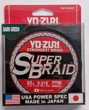 Yo-Zuri Super Braid 65 Lb Test 300 Yard Dark Green