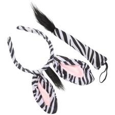 Zebra Headband Set Animal Cosplay Hair Hoop Durable Assorted Color Decoration