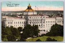 Library of Congress, Washington, D.C., Divided back Vintage Postcard
