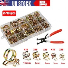 Motorcycle Spring Clips Fuel Oil Water Hose Clip Pipe Tube Clamp Spare Set Plier