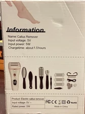 Professional Electric Foot Grinder File Callus Dead Skin Remover Pedicure Tool