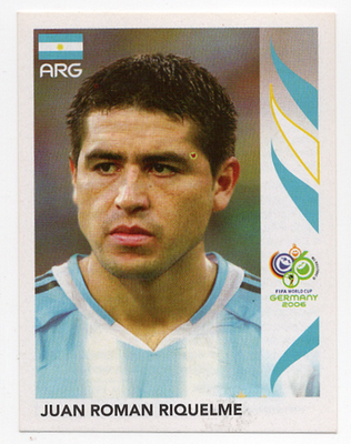 181 Juan Roman Riquelme 2006 Panini World Cup Album Sticker | eBay
