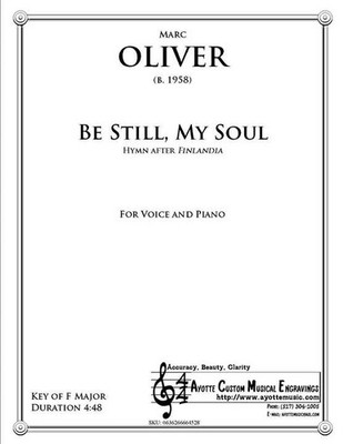 Be Still My Soul, Hymn after Sibelius, arr. Marc Oliver for Voice and Piano