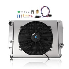 2row Aluminum Radiator Shroud Fan For Bmw E30 E36 325i 328i M3 1988-1999 Dpi1841