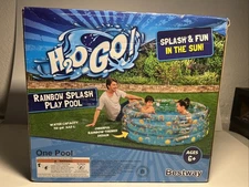 Best Way H2OGO Rainbow Splash Kids Inflatable Pool Swimming Pool