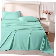 Sheet Set, 3 Pieces Soft Bedding Sheet Set, Breathable and Twin Light Green