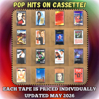 BUILD UR OWN CASSETTE LOT - ALL TAPES $5 AND UP - OVER 200+ POP HITS 80s 90s