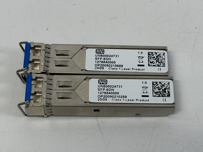 Lot of 2 RAD UN600024731 SFP-6DH TRANSCEIVER SFP to Ethernet 1278840000