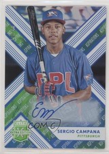 2018 Elite Extra Edition Aspirations Tie-Dye 10/10 Sergio Campana #120 Auto xb2