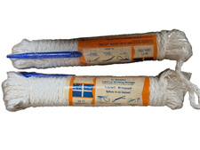 3/8 In. X 100 Ft. Diamond Braid Polypropylene Rope Two 50' pieces connected 