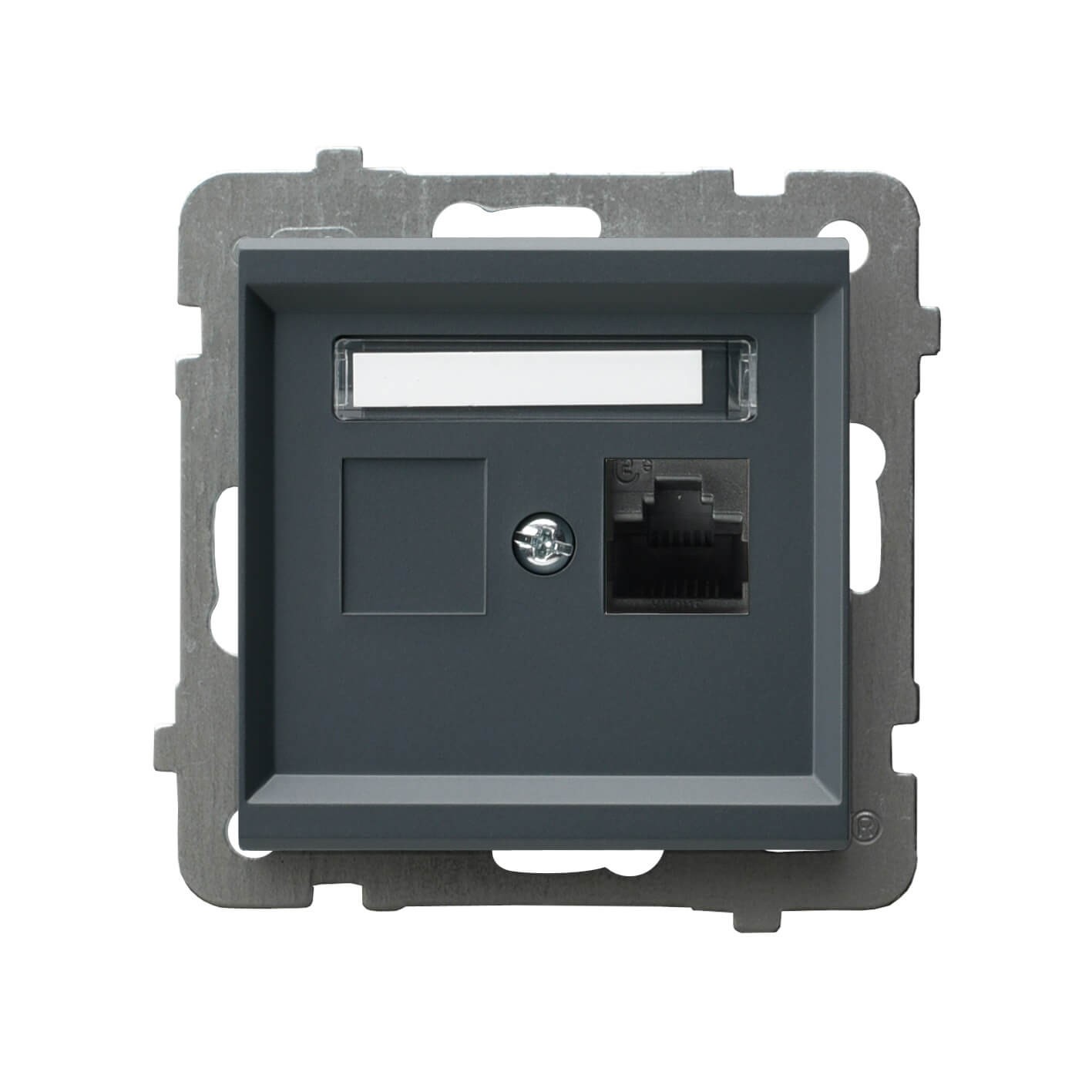 MODULE GREY GRAPHITE COMPUTER SOCKET 1X Sonata GPK-1R/K/M/73