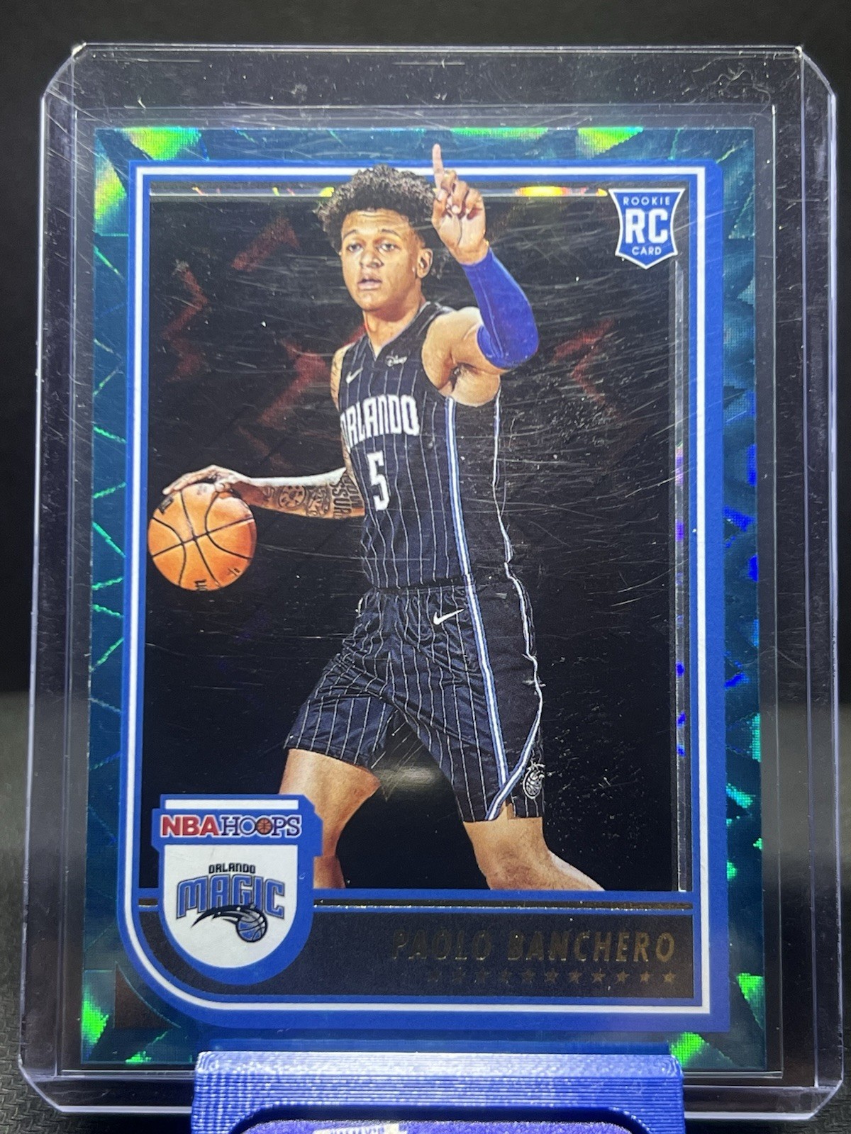2022-23 NBA HOOPS - Paolo Banchero Teal Explosion RC - Magic Rookie - No. 231