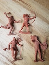 1964 Marx Indians 6" Set of 4 Vintage Six Inch
