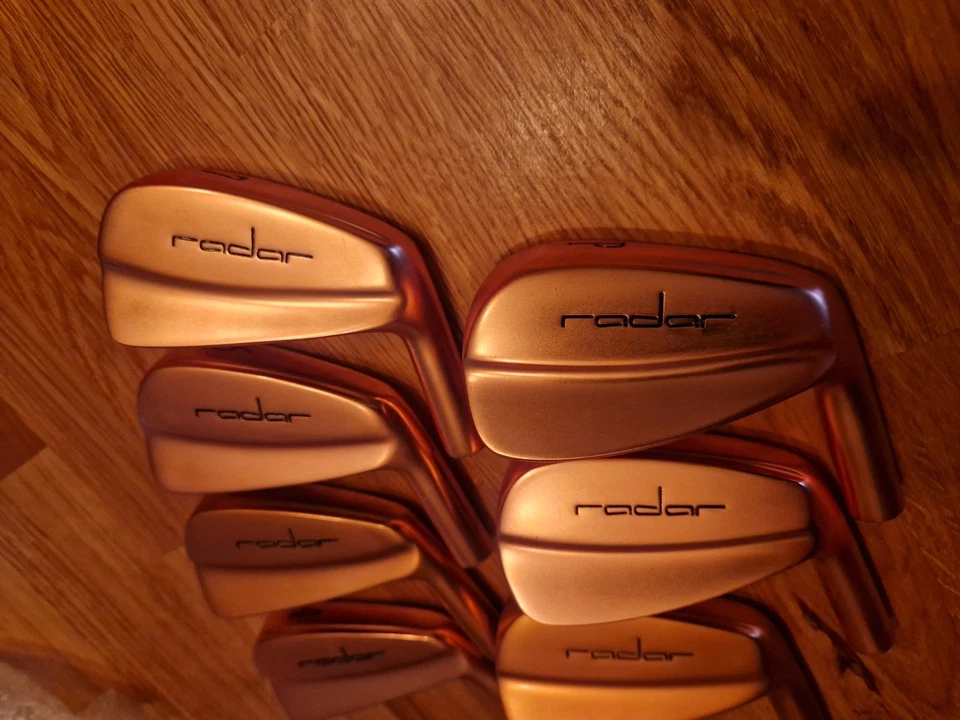RADAR Forged 1020s golf blade iron heads in raw copper finish 4,pw BRAND NEW - Image 2 of 4