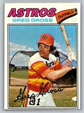 1977 Topps Greg Gross Houston Astros #614