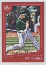 2019 Panini Diamond Kings Short Print Red Framed Matt Chapman #126 1i5