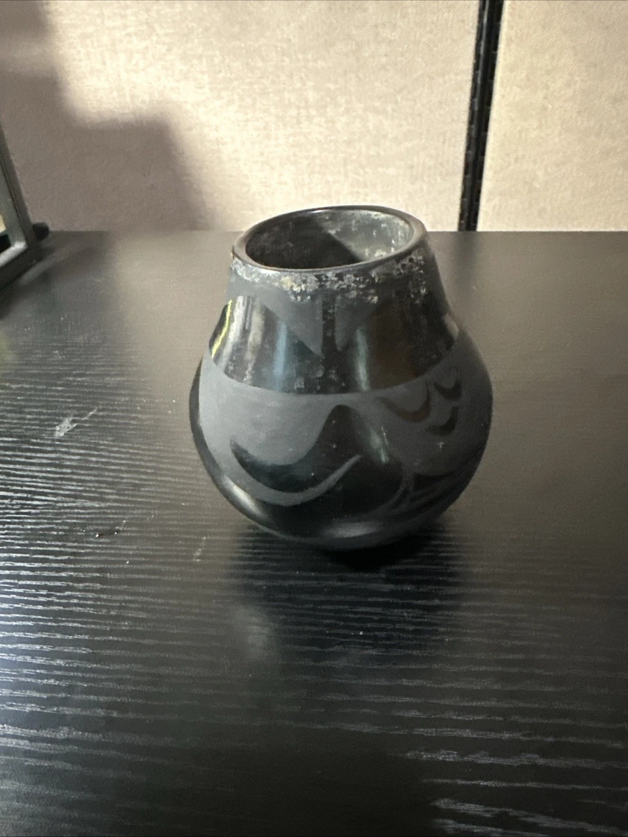 希少品！ネイティブ　サンタクララ黒壷　プエブロアメリカアンティーク　インディアン Santa Clara Pottery for sale | eBay