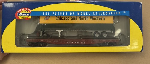 Athearn RTR HO #72465 50’ plano con remolque de 40’ C&NUEVO EN CAJA | Condition: New