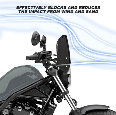 Front Protection Windshield Windsreen For Honda CMX300 CMX500 ABS SE 2017-2026