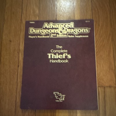 TSR Advanced Dungeons & Dragons 2nd Edition Complete Thief's Handbook 1993 2111