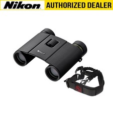 Nikon Trailblazer II 8x25 Compact Binoculars Black with Sling Strap Bundle