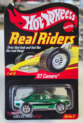 Hot Wheels HWC RLC Real Riders 1/6 Series 5 '67 Camaro in Green | eBay