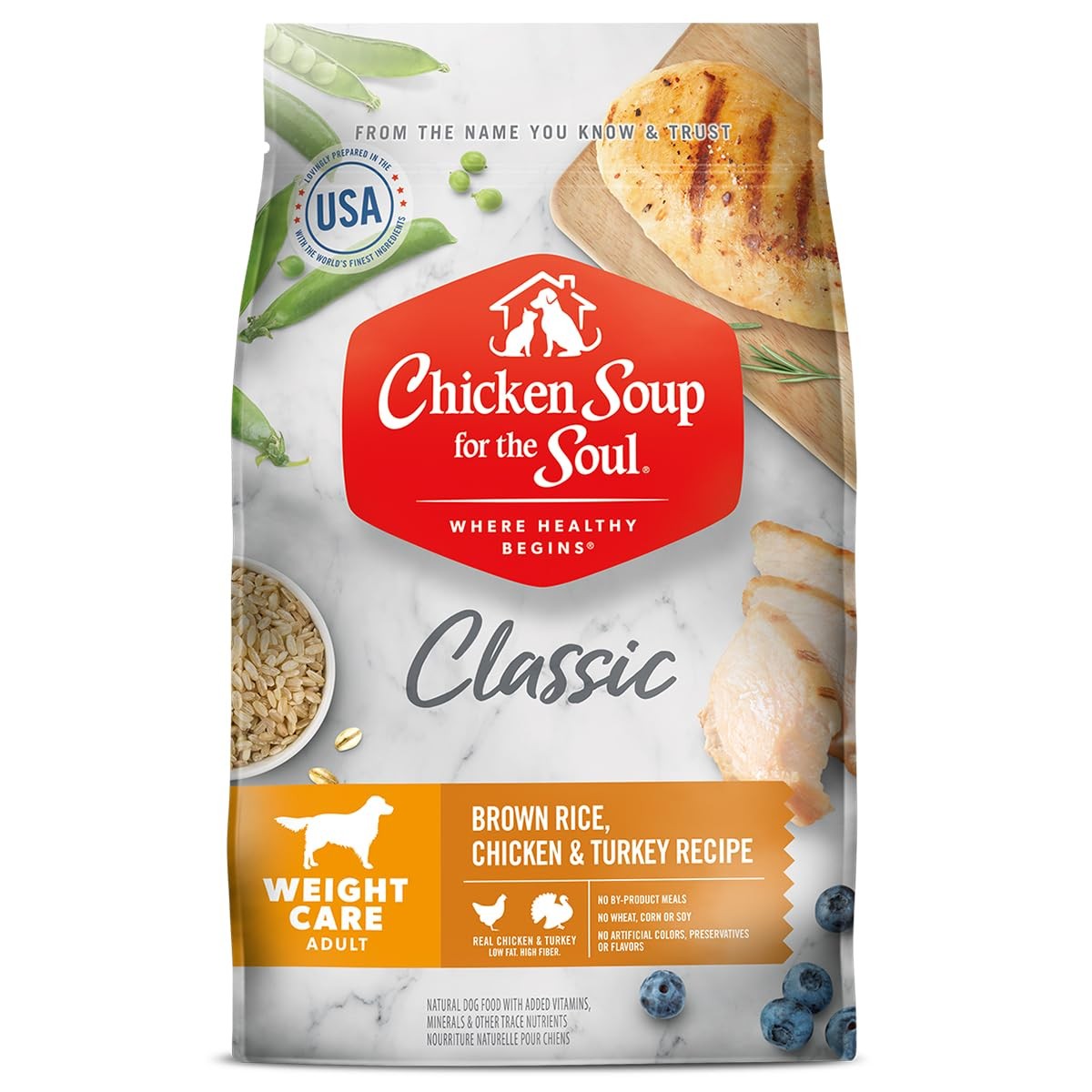 All Natural Premium Weight Care Adult Dry Dog Food, Real Meat First Ingredien...