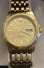 Vintage SEIKO Classic Gold Tone Watch 50M Water Resist- V743 - 8B39 - Needs batt