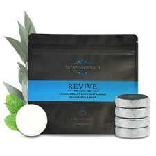 Satavi Naturals Eucalyptus Mint Shower Steamers 6-Pack - Aromatherapy Valent...