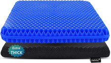 Gel Seat Cushion for Long Sitting, Extra Thick Gel Cushion for Wheelchair Soft C