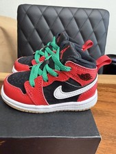 Nike Air Jordan 1 Retro SE TD Black Fire Red Toddler Size 5C