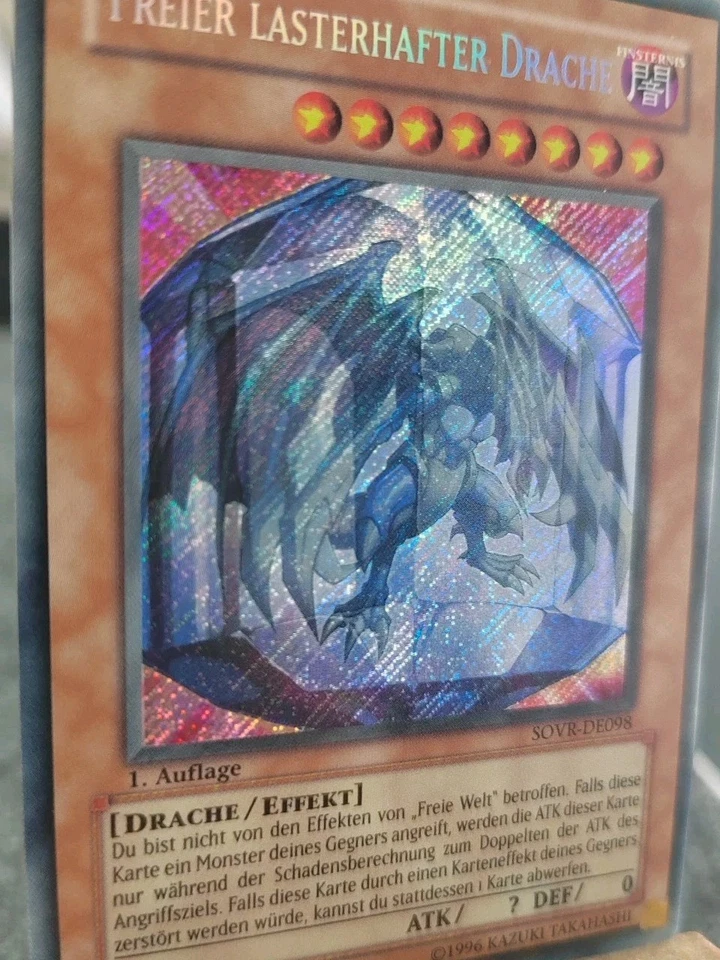 FREIER LASTERHAFTER DRACHE - SOVR-DE098 Secret Rare / 1. Auflage Near Mint  - Bild 2 von 4