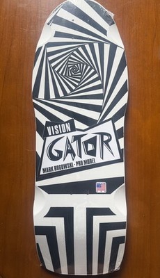 Retro Gator Overlay Decal for Reissue Skateboard Decks vintage 80 s vision  