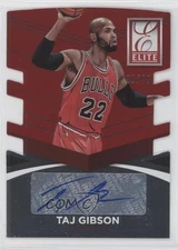 2014 Panini Donruss Elite Status Signatures Red Die-Cut /99 Taj Gibson #89 Auto