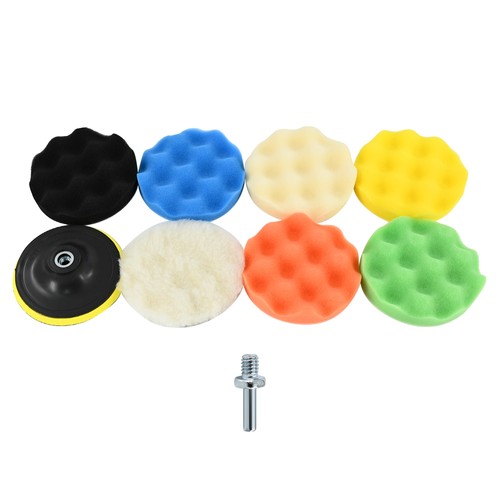 9Pcs 5 Inch Car Buffing Polishing Pads Waxing Sponge Foam Kit for Polisher Drill - Bild 13 von 13
