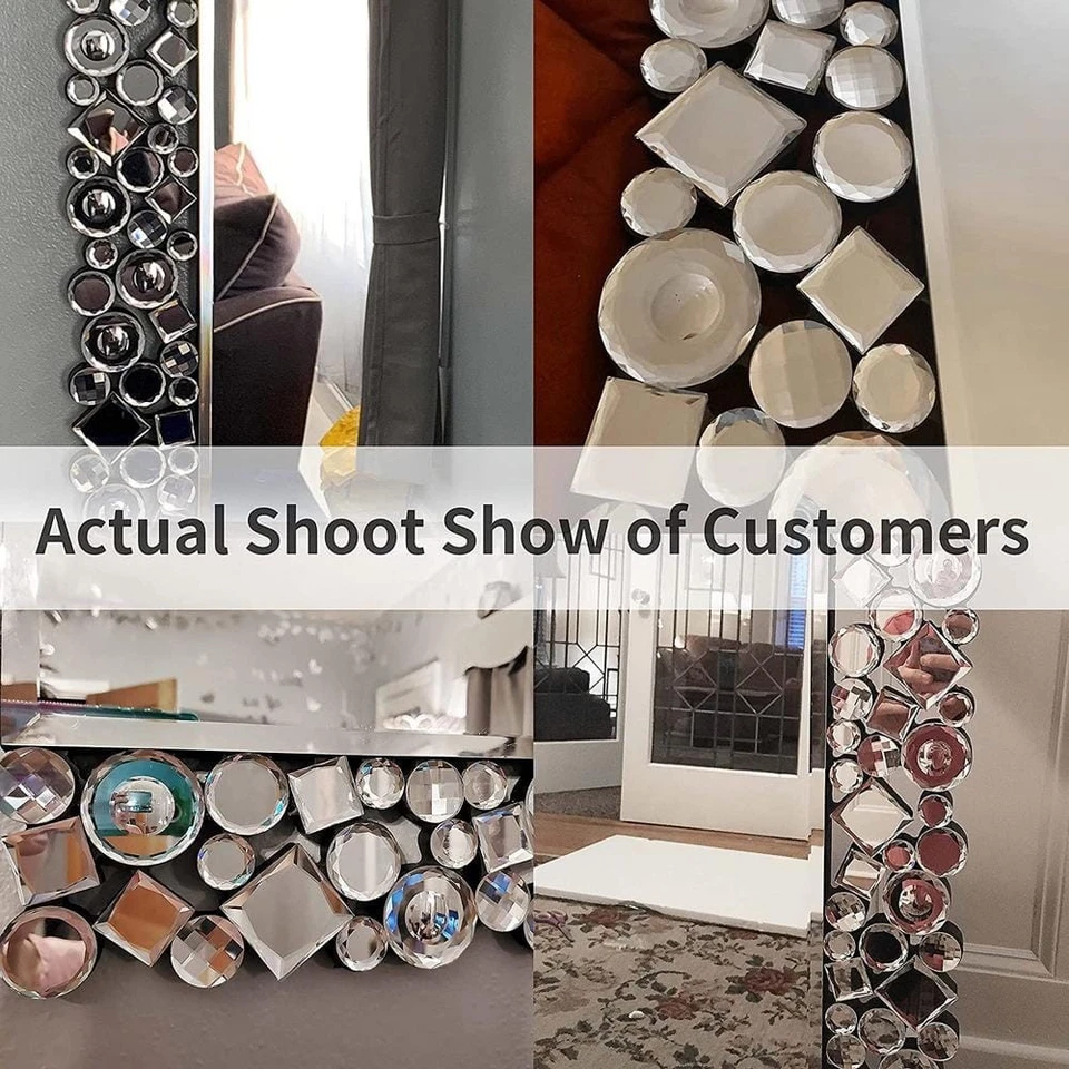 24 in. x 35 pulgadas. Espejo de pared rectangular decoración moderna Foto 3 de 4