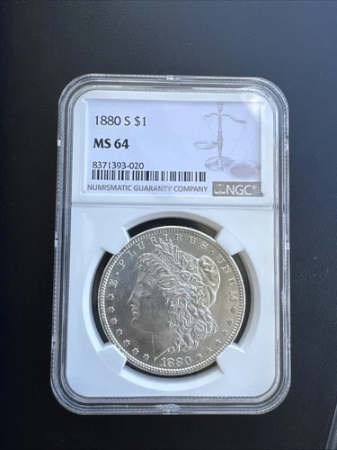 1880-S San Francisco Morgan Silver NGC MS64 Exceptional Appearance Coin