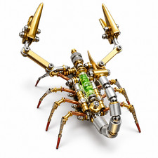 Mechanical Scorpio Metal Model DIY Kit 3D Puzzle Cyberpunk 90 Parts Desk Decor