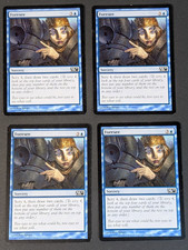 MTG Card - 4x Foresee - Magic 2011 Core Set (M11) - LP - Magic The Gathering