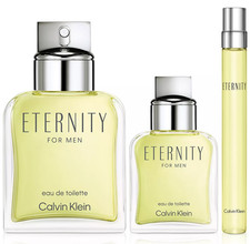 Calvin Klein Eternity for Men 3PC Set: 3.3 oz  1.0 oz  0.33 oz Eau de Toilette