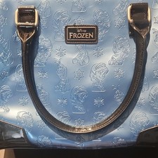 Disney Frozen Blue Black Handbag Embossed Elsa Olaf Characters Disney Franchise