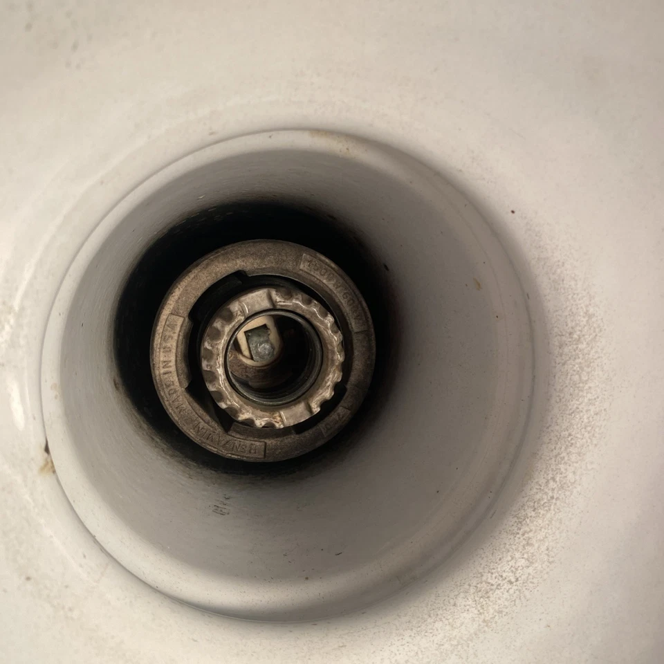 18” Vintage 1930s - 50s Industrial/Gas Station Light/Shade  - Image 4 of 4