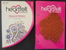 Heartfelt Creations Cling Stamps HCPC-3659: PEACOCK PAISLEY - Excellent Conditio
