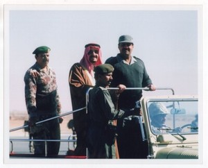 1991 Desert Shield King Fahd and General Khalid Bin Sultan Abdul Aziz 8x10 Photo