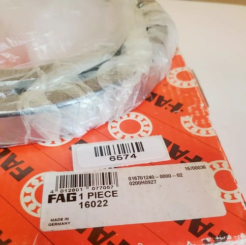 NEW FAG 16022 deep groove ball bearing 1PCS #DC - Picture 2 of 2