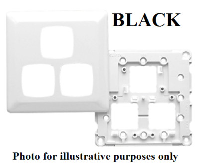 Clipsal P2000-SERIES GRID PLATE & COVER 3-Gang Switch,Vertical ...