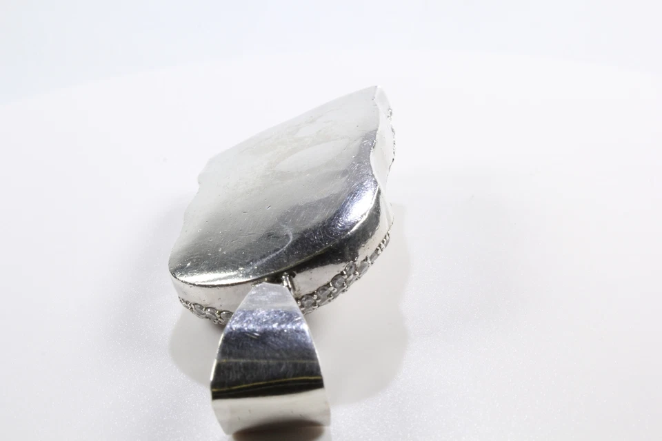 Women's Sterling Silver 925 Pendant with & Onyx Stones Free Shipping #80077 - Image 2 of 4